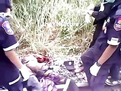 Train Suicide Carnage being Cleaned up by Folks that Have Awesome Jobs.....NOT!