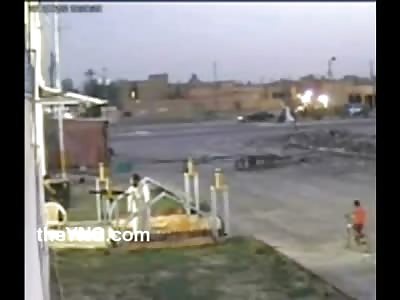 Man on Guard lets Suicide Bomber walk Right By and Detonate inside of House