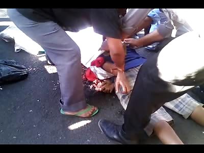 Poor Kid Run Over is Stuffed inside of a Pillow Case on the Street