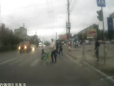 Toddler in his Stroller is Struck by Drunk Scooter Rider