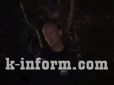 Despite Emergency Service the Guy still Jumps and Eats Pavement