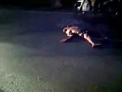 Horrible Body Fubar'd Left on the Road