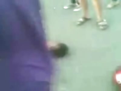 Boy with Femur Exposed through his Skin Screams for help from his Girl