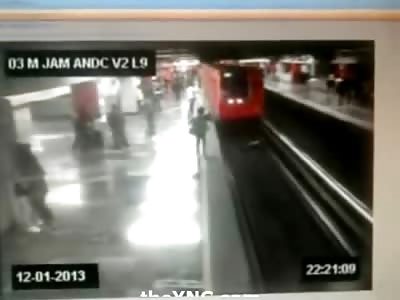 Tragic Video shows Girl Jump in Front of Train as her Mother chases her down the Subway (Aftermath Included)