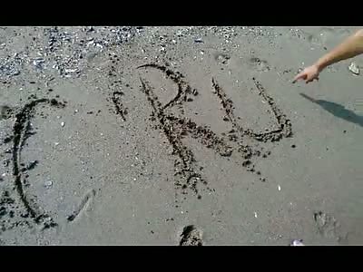 YNC Chick Has fun at the Beach