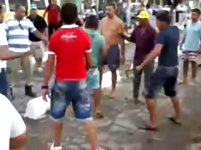 Drunk Driver is Beaten by Crowd after Killing Two Pedestrians (Beating & Aftermath of Pedestrians in Video)