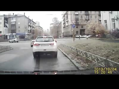 Woman is Horrifically Struck by a Car Waiting to Cross the Street