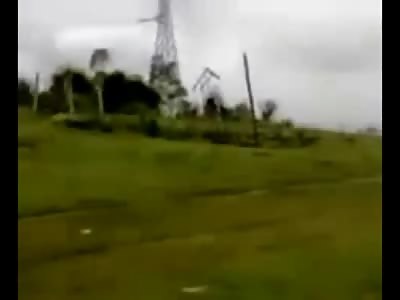 Brutal Suicide..Man Zip Lines down Power Lines and Lands in Barbed Wire..(Aftermath Included) *NEW VIDEOS BELOW** 