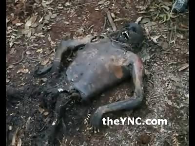 Murdered Man found with half his Body Burned off almost time for Halloween