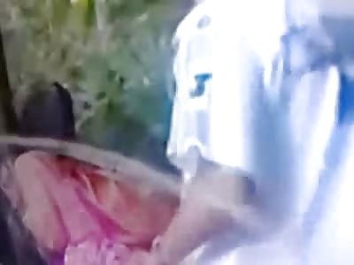 Man Not Knowing he's Being Recorded Savagely Fucks Woman