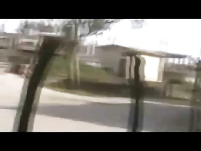 Man Shot in his Back Crawling to Safety