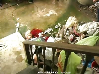 Granny Scared of Big Dog Fell through her Roof to her Death