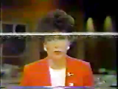 Short Video of a Mans Suicide over Niagara Falls during Newscast