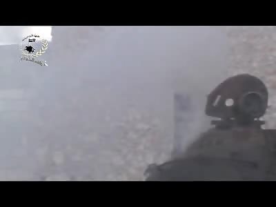 Soldier trying to Escape Tank has no Chance at All after RPG Attack