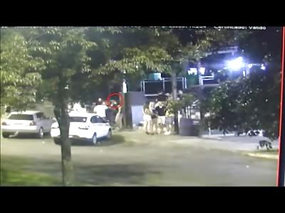 Man in a Hoodie Calmly Pulls a Gun and Shoots People at a Busy Club (Slow Motion Added)