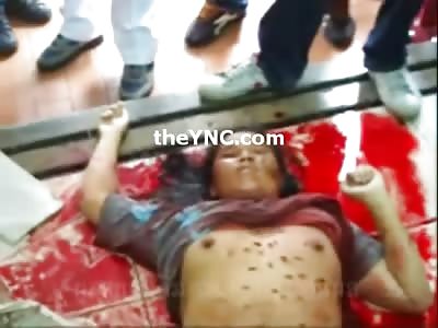 RAGE: Woman Stabbed to Death and Has Pipe Shoved up her Vagina