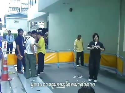 The Aftermath of a Female Suicide Jumper .. Shit Oozing out of her Vagina