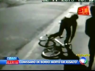 Young Punk on a BMX Bike Kills a Man with a Fatal Bullet through the Chest