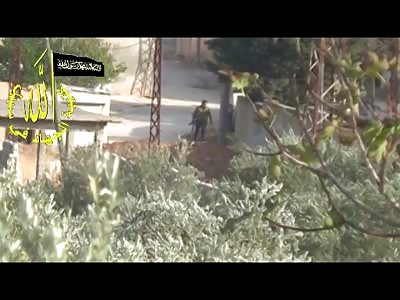 Rebels Running at IED get Blown to Bits