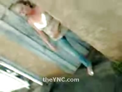 Lady Confronting Woman that She Claims Poisoned her Dog......BEATS HER WITH DEAD DOG!