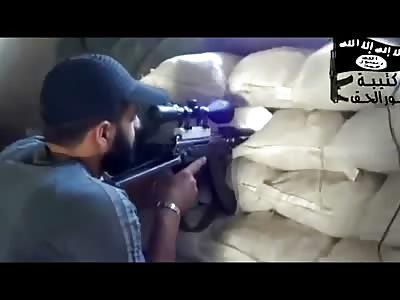 Man Trying to Run For Cover isn't Fast enough....Murdered by Sniper Bullet