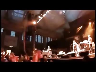 Moronic Rapper Stage Dives from Balcony Severely Injuring Himself and Nearly Kills Two Females 