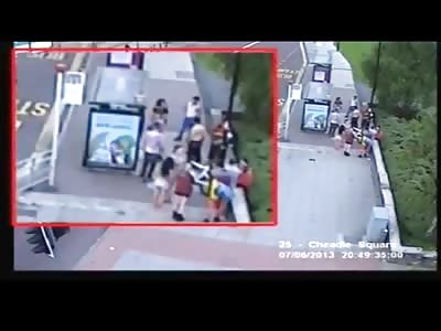 Kid Sucker Punches 3 People at Different Locations, all Caught on Tape....One Dies Moments After the Punch