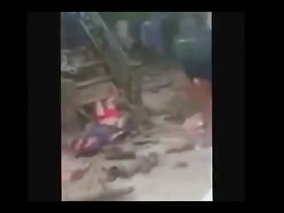 Vicious Mob pulls a Man from his Home and Murders him by Hand