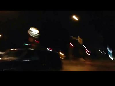 Asshole Brutally Knock his Girlfriend out Unconscious and Leaves her Bleeding infront of a Store