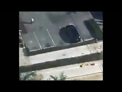 Naked Woman with a Serious Bush Jumps to Her Death From a HUGE Building