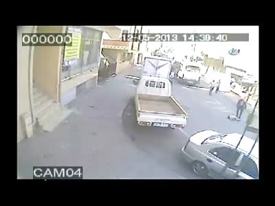 Young Boy makes Fatal Mistake and Doesn't See a Bus..he is Run Over and Killed in the Street