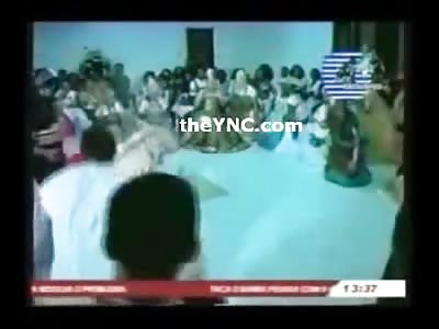 Witch Doctor Holy Mother is Murdered during Ceremony with Bullet to the Head (Watch Slow Motion)