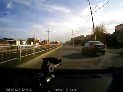 Man Commits Suicide by Trolley Car Captured on Dashcam to AC/DC Money Talks!!!