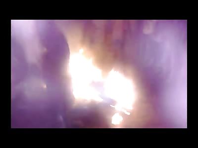 From the Frying Pan into the fire...man being Beaten to Death is Pulled into the Bonfire