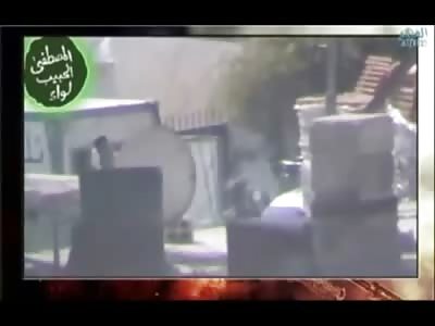 Sniper takes out man from Behind