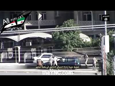 (NEW) Amazing Video Shows 4 Soldiers Inspecting a Car The Moment it Blows Disintegrating All of them 