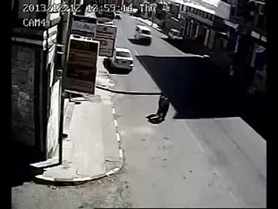 Little Boy wants to Play with his Big Brother and is Hit by Car in the Street