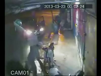 Two Men are Literally Sliced to Death with Machetes in front of a Corner Store in Absolutely Brutal Attack