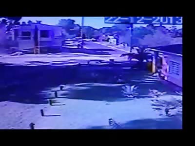 Incredible Footage of Driver Ejected as his Car Flips Several time