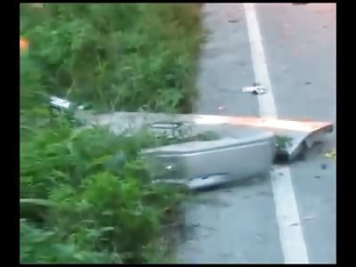 Topless Female is Hooked out of her Car already Burned to Death...First on Scene (Watch Full Video)