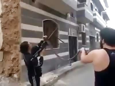 When Shooting your Automatic Machine Gun in the Air for Absolutely No Reason goes Horribly Wrong