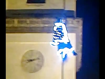 Fancy holiday Hanging stunt goes Horribly Wrong for the Presenter..Santa? 