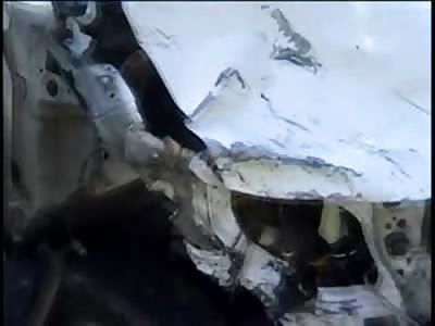 Bizarre Paramedic Plays with Dead Mans Neck on the Crash Site....Mourning Girl Shows Up