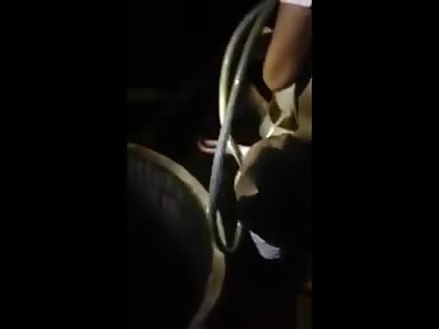 Bizarre Temper Tantrum..man Lit himself on Fire, then Jumped into Water Well after getting Mad at his Wife