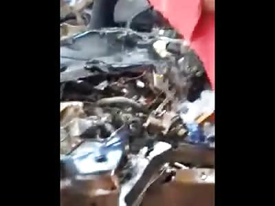 Man is sardined in a car