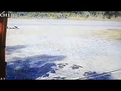 Woman Crashes Scooter and has her Face Dragged Across Pavement (w/aftermath)