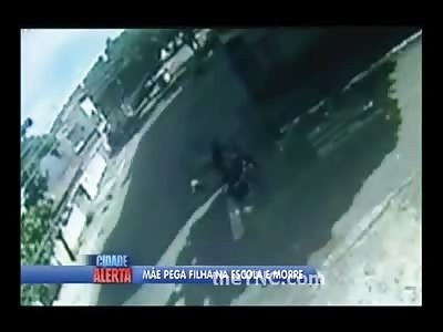 Woman is Executed by Motorcycle Killer when she Dropped her Daughter off at School (2 Reports)