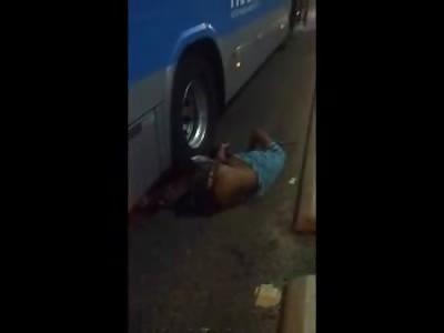 Man Legs Mangled and Crushed Underneath Wheels of Buss