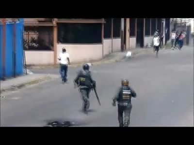 National Guard Chase Man Down, Catch Him, Beat Him Unconscious, But what they Do after is Criminal