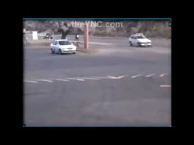 2 Pedestrians in Pink Pants Enjoying their Walk are Taken out by Car Involved in Accident